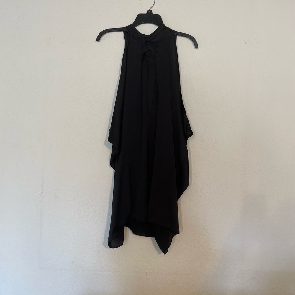 Elegant Black Sleeveless Halter Dress